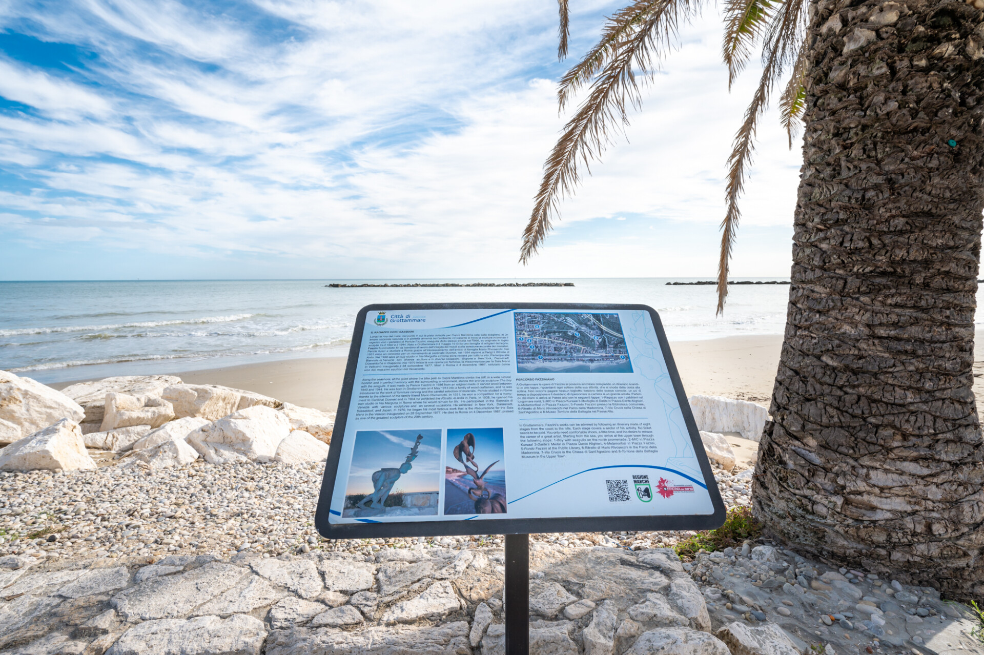 Percorso pannelli tattili informativi - Grottammare | Iacom